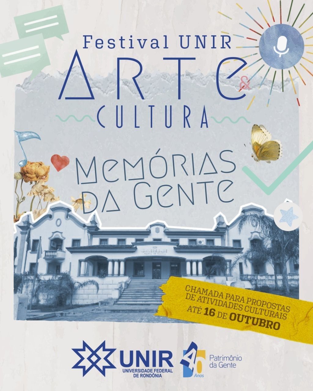 A Universidade Federal abre chamada para apresentações no VIII Festival UNIR Arte e Cultura