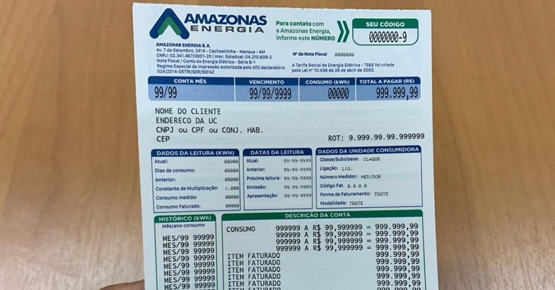 Amazonas Energia anuncia aumento de 3,74% na conta de clientes residenciais do Estado