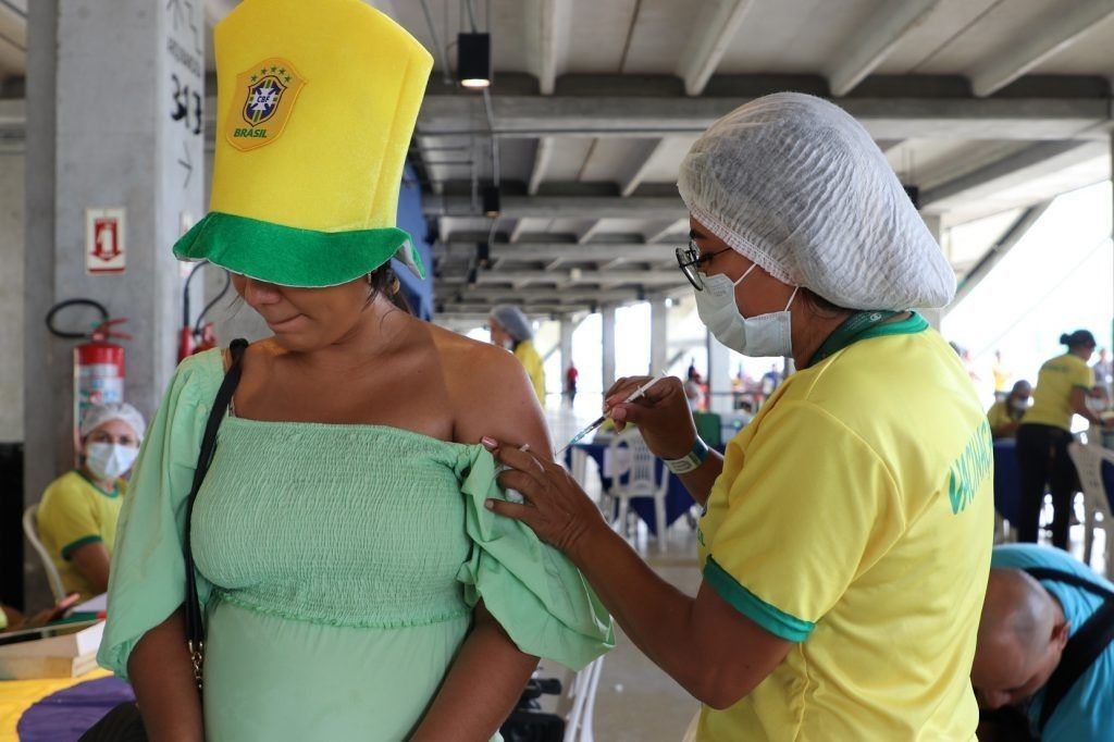 Mais de 1 mil pessoas foram vacinadas na Arena da Amazônia em jogos da seleção brasileira