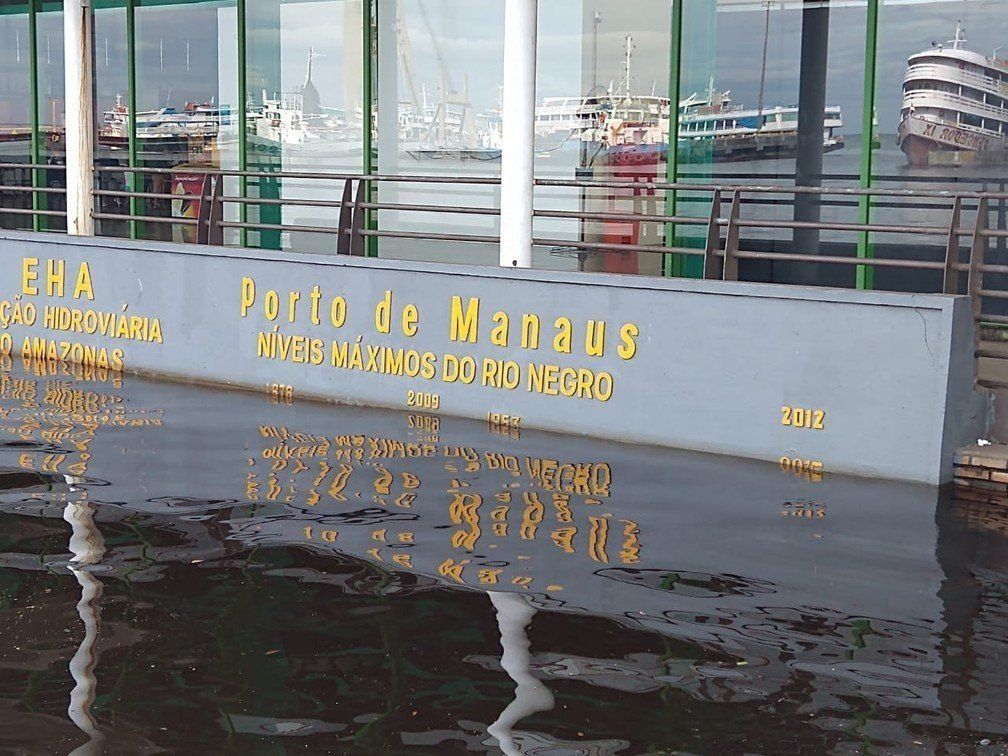 Nível do Rio Negro em Manaus alcança marca de 29,92 cm e se aproxima de cheia histórica registrada em 2012