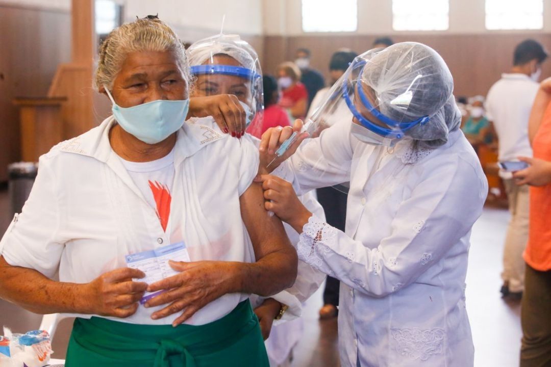 Mais de 170 mil pessoas são vacinadas em Belém contra Covid-19 em uma semana