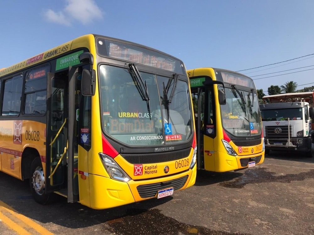 Vinte veículos com wi-fi, câmeras e ar-condicionado chegam em Macapá para reforçar frota do transporte coletivo
