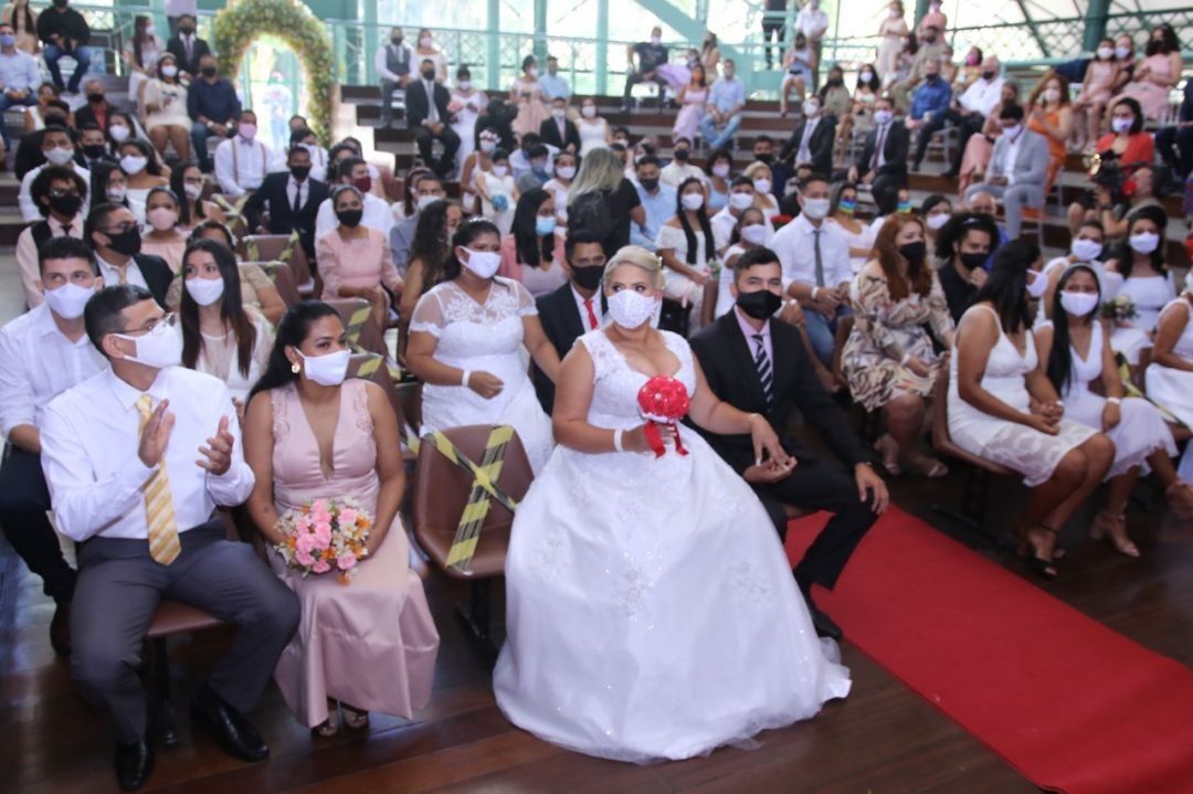 Defensoria Pública do Pará promove casamento comunitário para 70 casais no Theatro da Paz