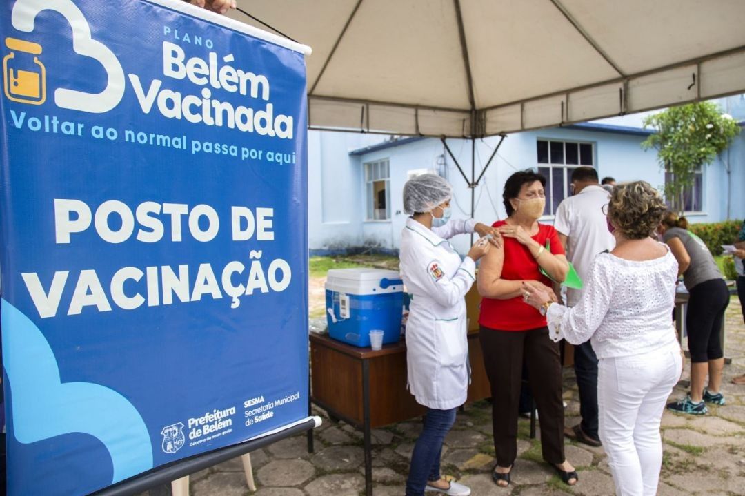 Belém possui agora 60 pontos de vacinação contra a covid-19