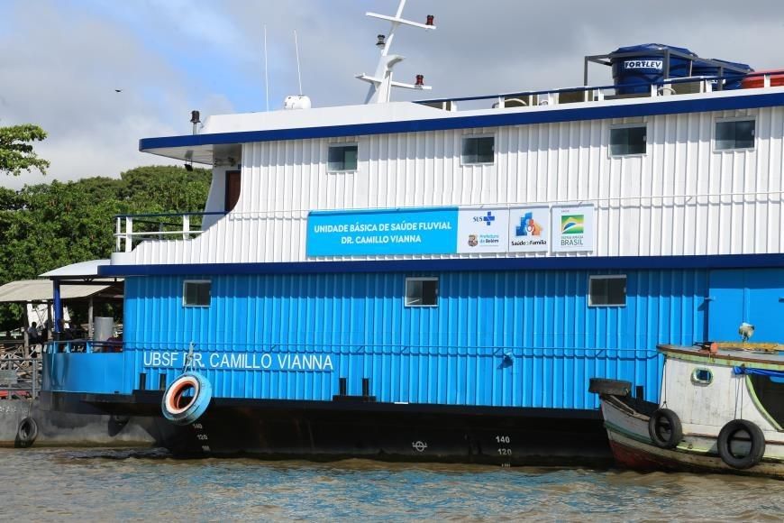 Primeira Unidade de Saúde Fluvial de Belém vai atender moradores de 12 ilhas que cercam a capital do Pará