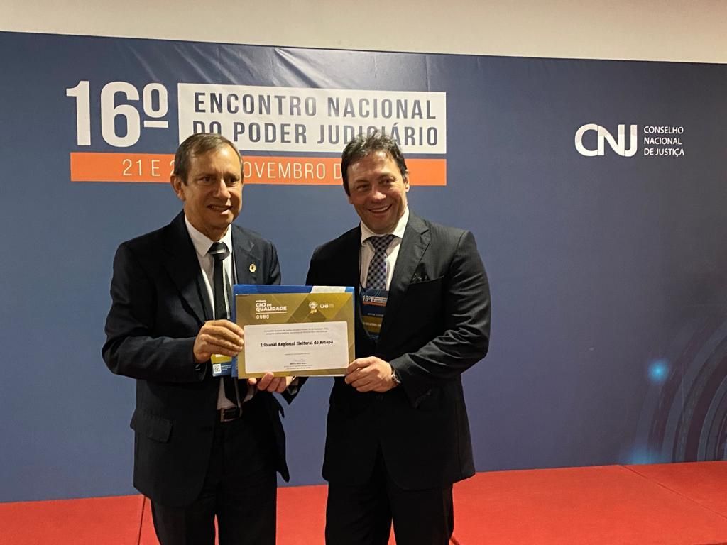 TRE Amapá conquista ouro em prêmio de qualidade do Conselho Nacional de Justiça