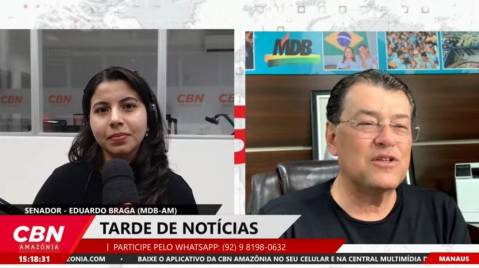 Senador Eduardo Braga fala sobre pavimentação da BR-319 em entrevista à CBN Amazônia